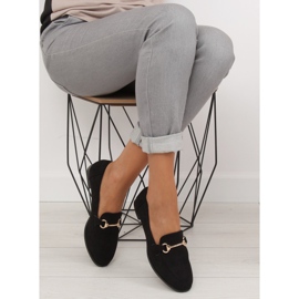 Mocasines de mujer negro 369-11 negro 6
