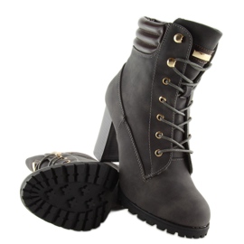 Botas Timber grises tacones altos S89 Gris 3