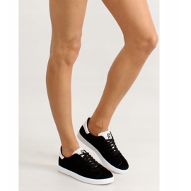 Zapatillas de ante Juniorki BK6180-1 Negro blanco 6