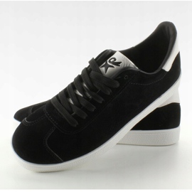 Zapatillas de ante Juniorki BK6180-1 Negro blanco 5