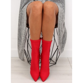 Botas de neopreno rojo de tacón alto NS028P 2 Botas de neopreno rojo de tacón alto NS028P 2