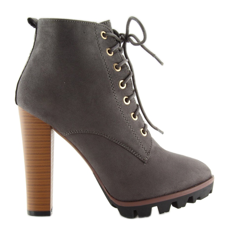 Botas grises con tacones 118-1 gris 2