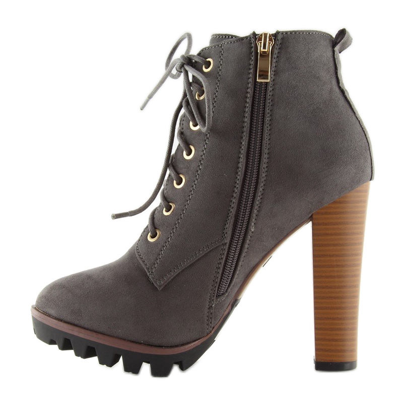 Botas grises con tacones 118-1 gris 1