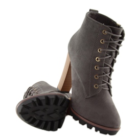 Botas grises con tacones 118-1 gris 5