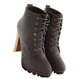 Botas grises con tacones 118-1 gris 6
