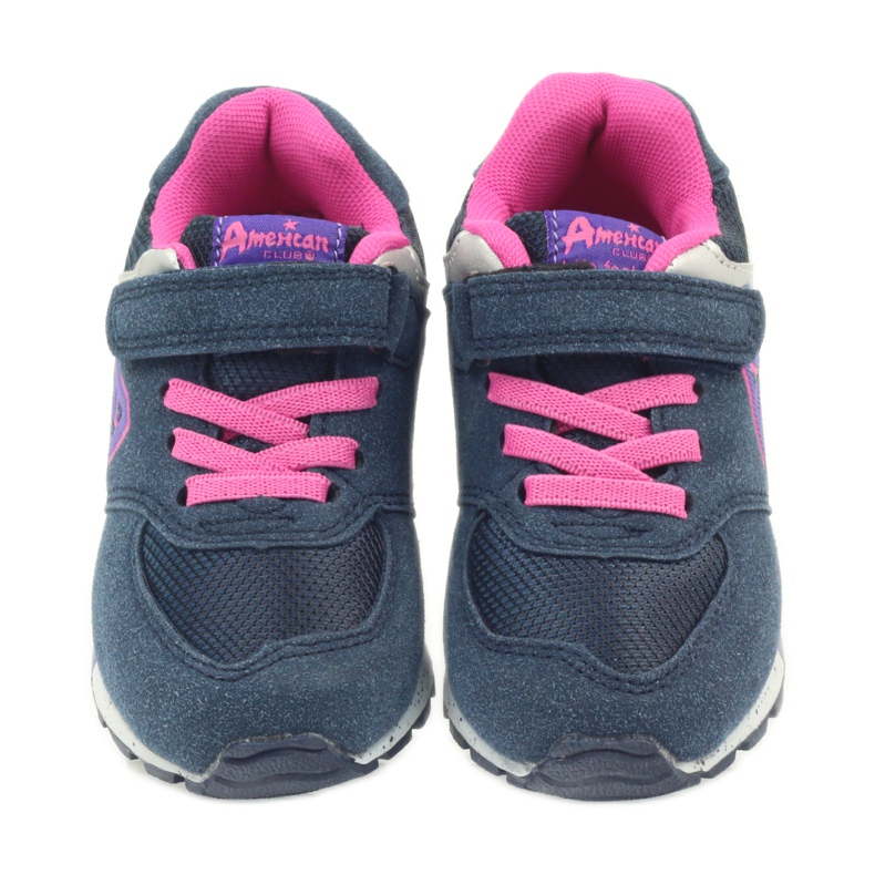 American Club Calzado deportivo para niños American ADI 15110 BM45976 rosa azul marino 1