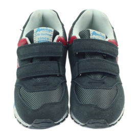 American Club Calzado deportivo americano ADI para niños 15110 gris rojo azul marino 4