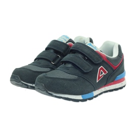 American Club Calzado deportivo americano ADI para niños 15110 gris rojo azul marino 3