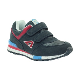 American Club Calzado deportivo americano ADI para niños 15110 gris rojo azul marino 1