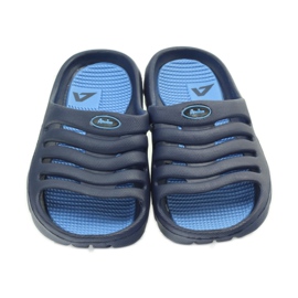 American Club Zapatillas de piscina para niños americanos zapatillas azul marino 4