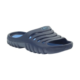 American Club Zapatillas de piscina para niños americanos zapatillas azul marino 1