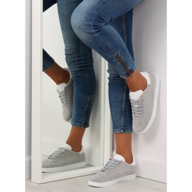 Deportivas de mujer grises y blancas BL131P GRIS/BLANCO 3
