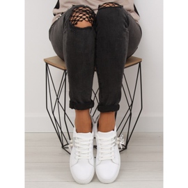 Deportivas mujer blancas y plateadas 88038 BLANCO/PLATA 5