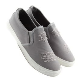 Zapatillas slip-on grises BL126P Gris 2