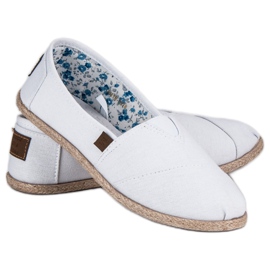 Mckeylor Alpargatas blancas sin cordones blanco 3