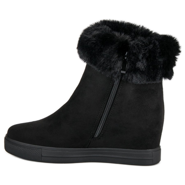 Seastar Botas de cuña negras negro 1