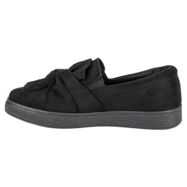 McKey Zapatillas de gamuza sin cordones negro 2