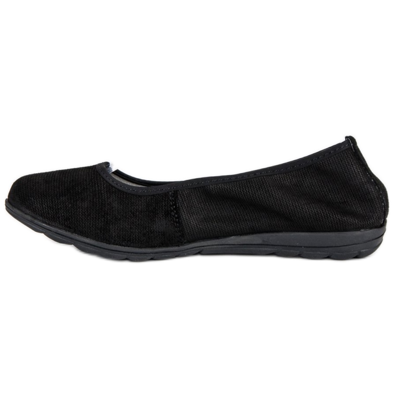 Filippo Zapatillas de ballet de piel negra negro 1