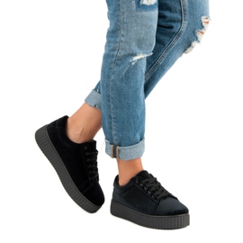 McKey Zapatillas Velour Creepers negro 5