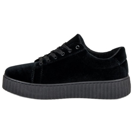 McKey Zapatillas Velour Creepers negro 3