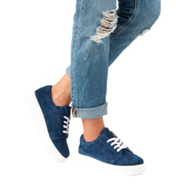 Filippo Zapatillas de cuero Creepers azul 5