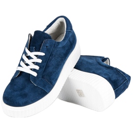 Filippo Zapatillas de cuero Creepers azul 2