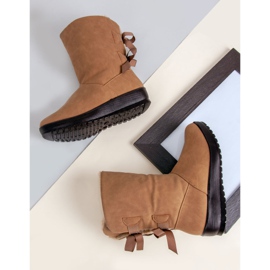 Botas de nieve cálidas con cremallera. verde 1