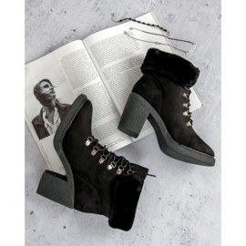 Seastar Botines con cordones y piel negro 1 Seastar Botines con cordones y piel negro 1