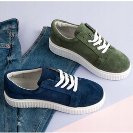 Filippo Zapatillas de cuero Creepers azul 6