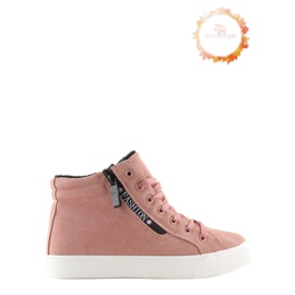 Zapatillas rosa cálidas al tobillo W-3072 rosado 1