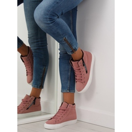 Zapatillas rosa cálidas al tobillo W-3072 rosado 8
