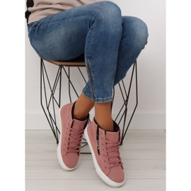 Zapatillas rosa cálidas al tobillo W-3072 rosado 7