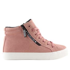 Zapatillas rosa cálidas al tobillo W-3072 rosado 2