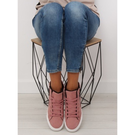 Zapatillas rosa cálidas al tobillo W-3072 rosado 6