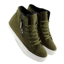 Deportivas tobilleras verdes W-3072 3