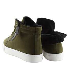 Deportivas tobilleras verdes W-3072 4