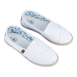 Mckeylor Alpargatas blancas sin cordones blanco 7