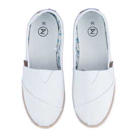 Mckeylor Alpargatas blancas sin cordones blanco 9