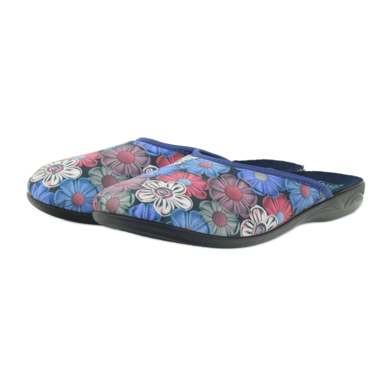 Pantuflas de colores Adanex 3D con flores multicolor 3