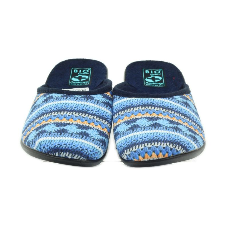 Zapatillas Adanex 23557 suéter noruego azul marino azul naranja 4