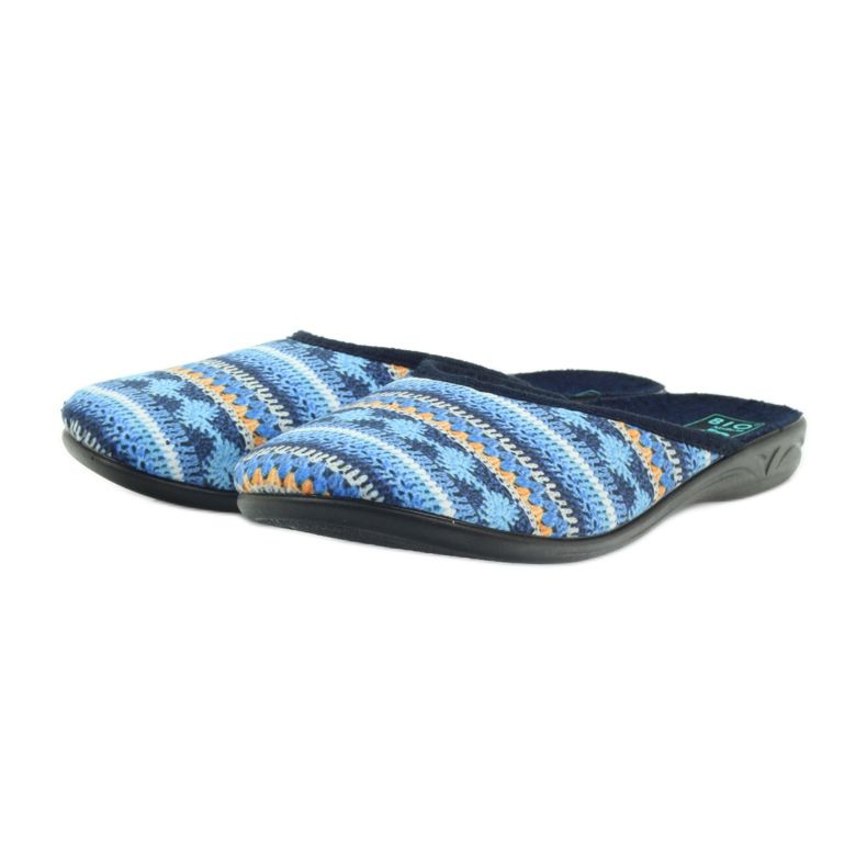 Zapatillas Adanex 23557 suéter noruego azul marino azul naranja 3