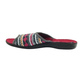 Pantuflas noruegas Adanex blanco gris multicolor rojo 2
