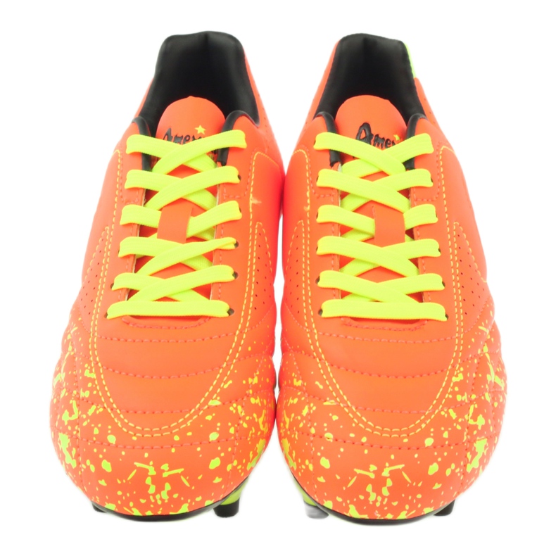 American Club American ADI zapatos deportivos tacos para niños naranja 170611 naranjas y tintos 4