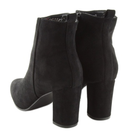 Botas con tacón estable negro YQ203P 1