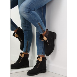 Botas de madera de mujer negras ZH788 Black negro marrón 5