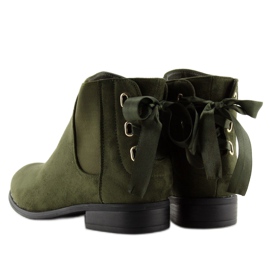 Botines chelsea verdes para mujer 3740 oliva 5