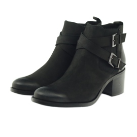 Botas decoradas con rayas Badura 7690 negro 3