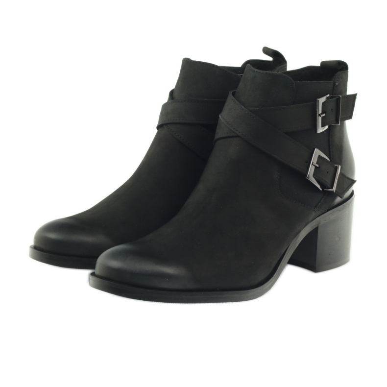 Botas decoradas con rayas Badura 7690 negro 3