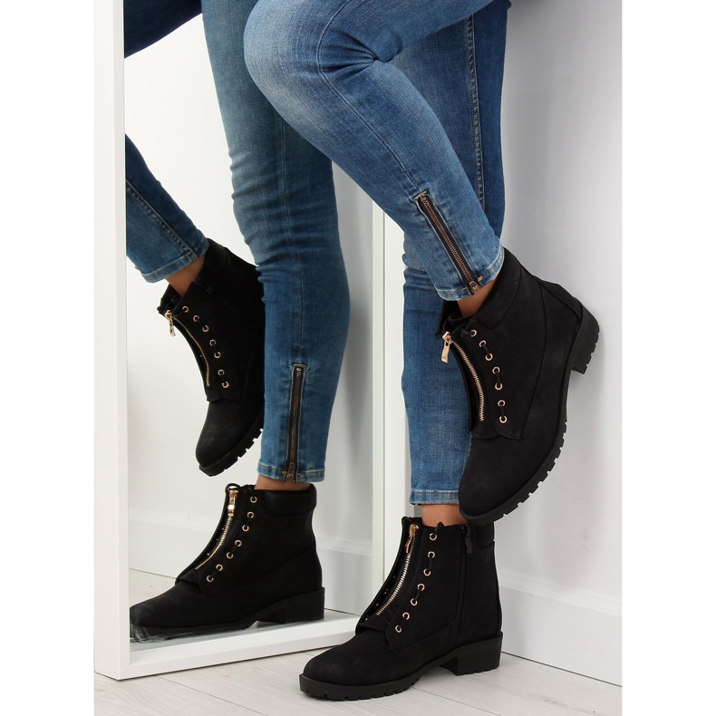 Botas de madera negras LB-238 Black negro 1 Botas de madera negras LB-238 Black negro 1