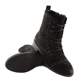 Botas negras con cordones W312 Black negro 2